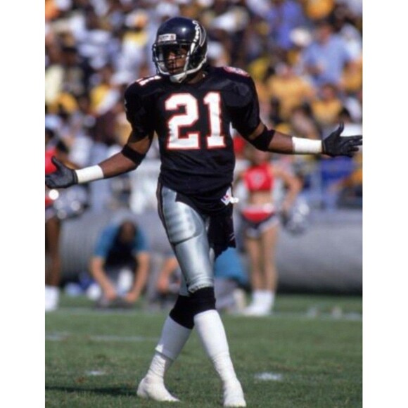 Deion Sanders (Nike)-(Falcons)-(Jersey)-(Black)-(New Cond.)-(Size XL)-$100.00 - Picture 2 of 14